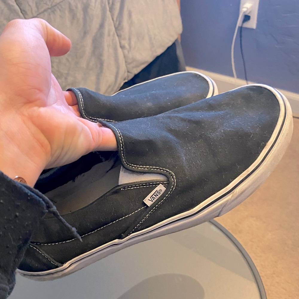 Black slip on vans